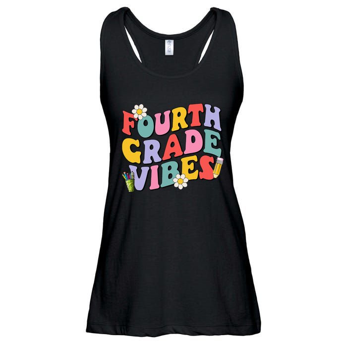 Fourth Grade Vibes Back To School 4th Grade Team 1st Day Ladies Essential Flowy Tank