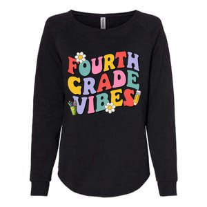 Fourth Grade Vibes Back To School 4th Grade Team 1st Day Womens California Wash Sweatshirt