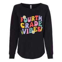 Fourth Grade Vibes Back To School 4th Grade Team 1st Day Womens California Wash Sweatshirt