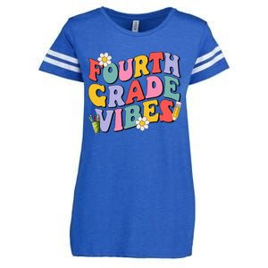 Fourth Grade Vibes Back To School 4th Grade Team 1st Day Enza Ladies Jersey Football T-Shirt