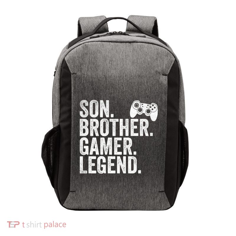 Funny Gaming Video Game Son Brother Gamer Legend Gift Vector Backpack