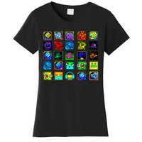 Full Geometry Video Game Gifts Funny Graphic Birthday Gifts Women's T-Shirt