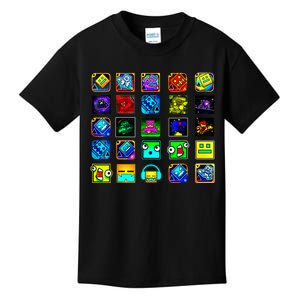 Full Geometry Video Game Gifts Funny Graphic Birthday Gifts Kids T-Shirt