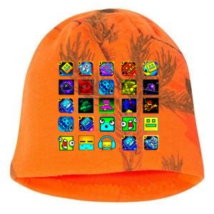 Full Geometry Video Game Gifts Funny Graphic Birthday Gifts Kati - Camo Knit Beanie