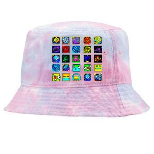 Full Geometry Video Game Gifts Funny Graphic Birthday Gifts Tie-Dyed Bucket Hat