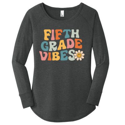 Fifth Grade Vibes 5th Grade Team Retro 1st Day Of School Women's Perfect Tri Tunic Long Sleeve Shirt