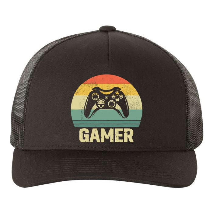 Funny Gamer Vintage Video Games Gaming Gift For Boys Yupoong Adult 5-Panel Trucker Hat