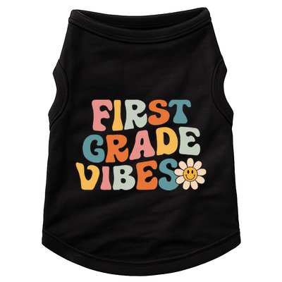First Grade Vibes 1st Grade Team Retro 1st Day Of School Doggie Tank