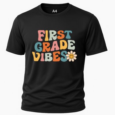 First Grade Vibes 1st Grade Team Retro 1st Day Of School Performance Shirt