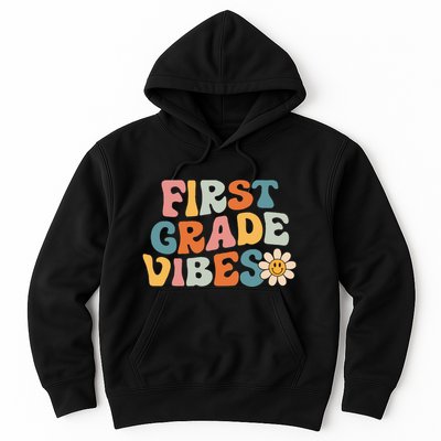 First Grade Vibes 1st Grade Team Retro 1st Day Of School Hoodie