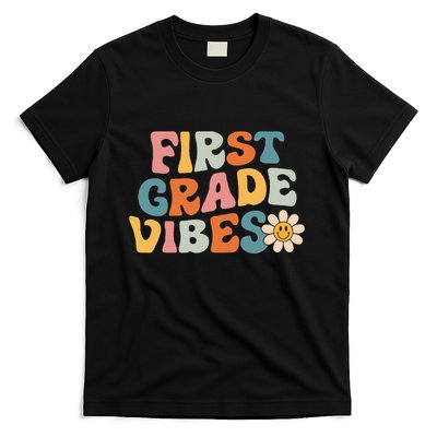 First Grade Vibes 1st Grade Team Retro 1st Day Of School T-Shirt