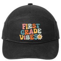 First Grade Vibes 1st Grade Team Retro 1st Day Of School 7-Panel Snapback Hat
