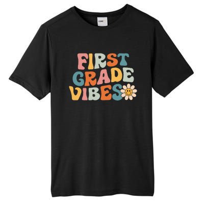 First Grade Vibes 1st Grade Team Retro 1st Day Of School Tall Fusion ChromaSoft Performance T-Shirt