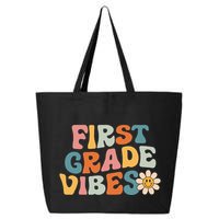 First Grade Vibes 1st Grade Team Retro 1st Day Of School 25L Jumbo Tote
