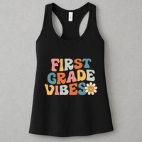 First Grade Vibes 1st Grade Team Retro 1st Day Of School Womens Tank Top