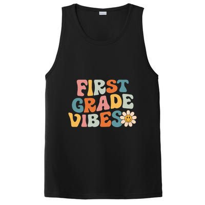 First Grade Vibes 1st Grade Team Retro 1st Day Of School PosiCharge Competitor Tank