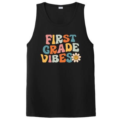 First Grade Vibes 1st Grade Team Retro 1st Day Of School PosiCharge Competitor Tank