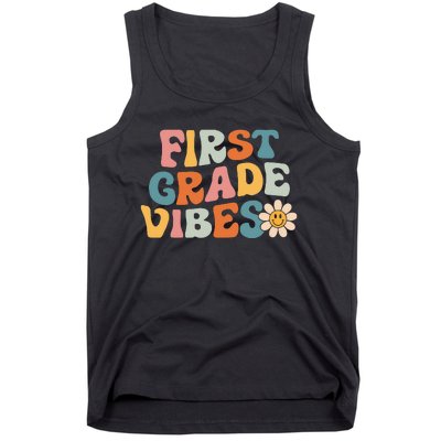 First Grade Vibes 1st Grade Team Retro 1st Day Of School Tank Top