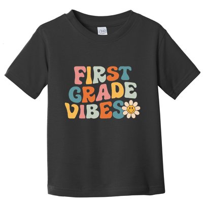 First Grade Vibes 1st Grade Team Retro 1st Day Of School Toddler T-Shirt