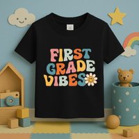 First Grade Vibes 1st Grade Team Retro 1st Day Of School Toddler T-Shirt