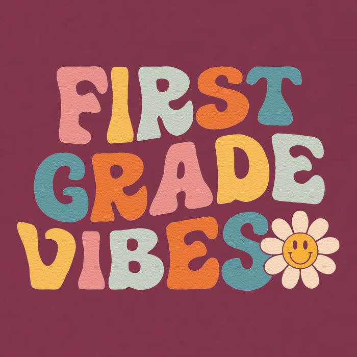 First Grade Vibes 1st Grade Team Retro 1st Day Of School 16oz Travel Tumbler