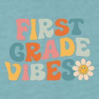 First Grade Vibes 1st Grade Team Retro 1st Day Of School Sueded Cloud Jersey T-Shirt