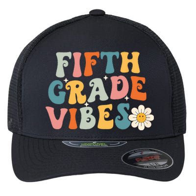 Fifth Grade Vibes 5th Grade Team Retro 1st Day Of School Flexfit Unipanel Trucker Cap