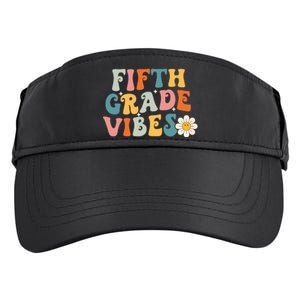 Fifth Grade Vibes 5th Grade Team Retro 1st Day Of School Adult Drive Performance Visor