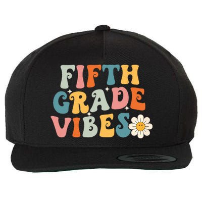 Fifth Grade Vibes 5th Grade Team Retro 1st Day Of School Wool Snapback Cap