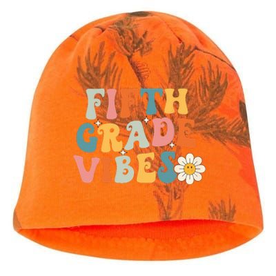 Fifth Grade Vibes 5th Grade Team Retro 1st Day Of School Kati - Camo Knit Beanie