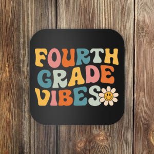 Fourth Grade Vibes 4th Grade Team Retro 1st Day of School Coaster