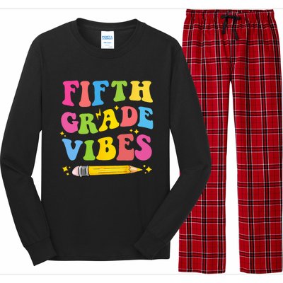 Fifth Grade Vibes Back To School Long Sleeve Pajama Set