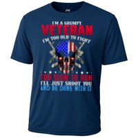 Funny Grumpy Veteran Too Old To Fight To Slow To Run Performance Shirt