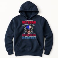 Funny Grumpy Veteran Too Old To Fight To Slow To Run Hoodie