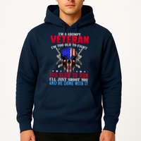 Funny Grumpy Veteran Too Old To Fight To Slow To Run Hoodie