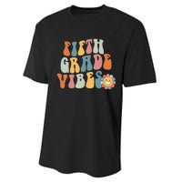 Fifth Grade Vibes - 5th Grade Team Retro 1st Day of School Performance Sprint T-Shirt