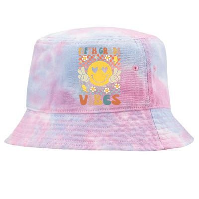 Fifth Grade Vibes 5th Grade Retro Teacher 1st Day Of School Tie-Dyed Bucket Hat