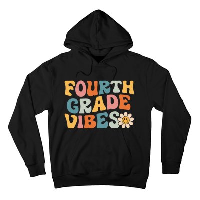 Fourth Grade Vibes 4th Grade Team Retro 1st Day Of School Hoodie