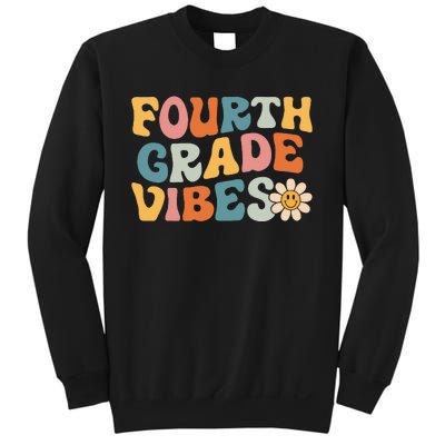 Fourth Grade Vibes 4th Grade Team Retro 1st Day Of School Sweatshirt