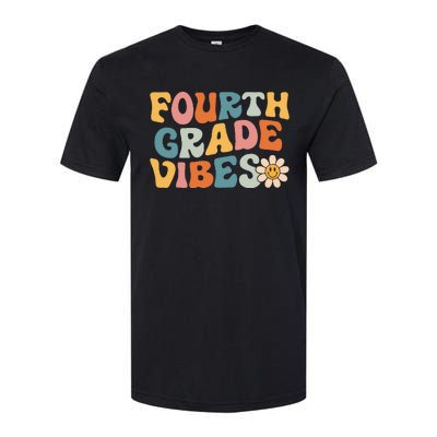 Fourth Grade Vibes 4th Grade Team Retro 1st Day Of School Softstyle CVC T-Shirt