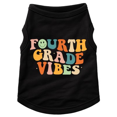 Fourth Grade Vibes 4Th Grade Groovy Retro 1St Day Of School Gift Doggie Tank