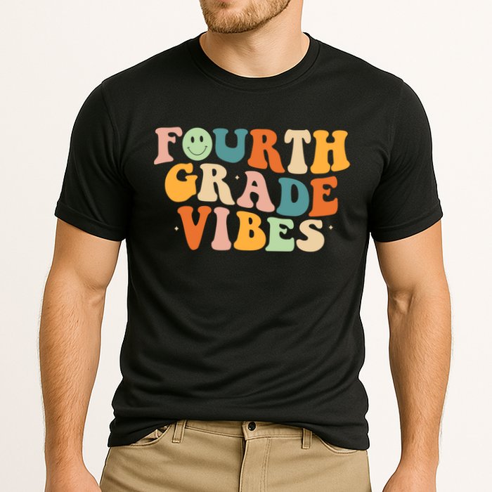 Fourth Grade Vibes 4Th Grade Groovy Retro 1St Day Of School Gift Cooling Performance Crew T-Shirt