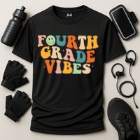 Fourth Grade Vibes 4Th Grade Groovy Retro 1St Day Of School Gift Cooling Performance Crew T-Shirt