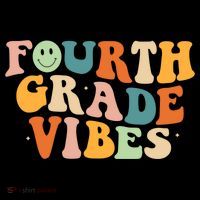 Fourth Grade Vibes 4Th Grade Groovy Retro 1St Day Of School Gift Sustainable Bucket Hat