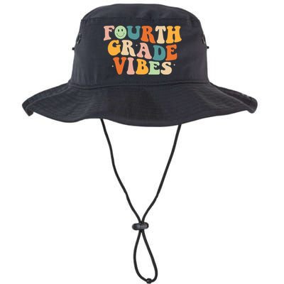 Fourth Grade Vibes 4Th Grade Groovy Retro 1St Day Of School Gift Bucket Hat