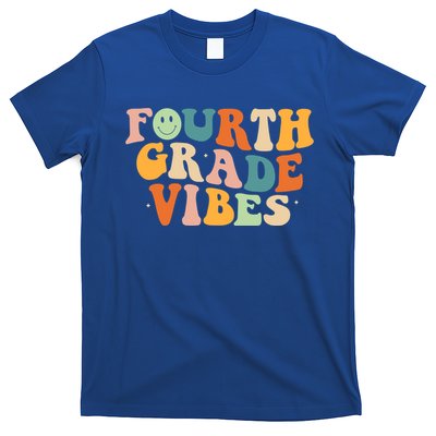 Fourth Grade Vibes 4Th Grade Groovy Retro 1St Day Of School Gift T-Shirt