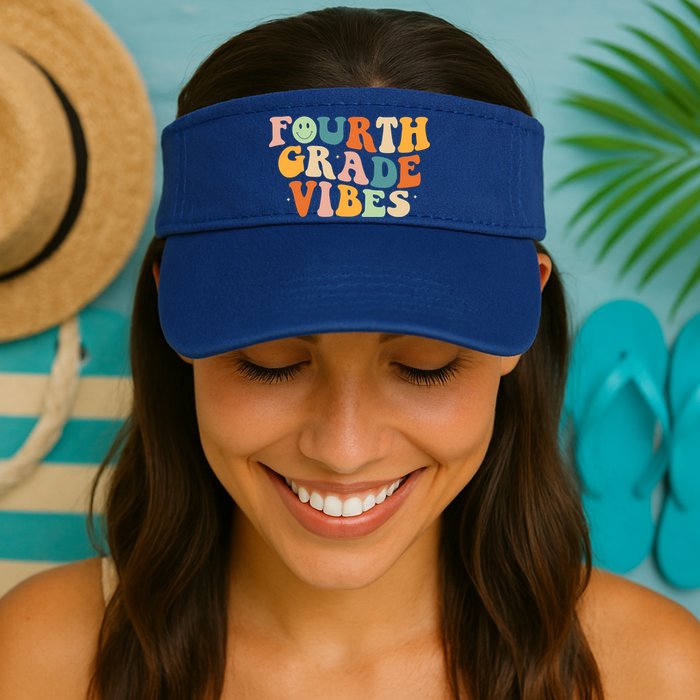 Fourth Grade Vibes 4Th Grade Groovy Retro 1St Day Of School Gift Visor