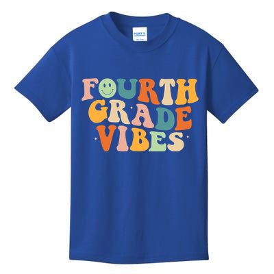 Fourth Grade Vibes 4Th Grade Groovy Retro 1St Day Of School Gift Kids T-Shirt