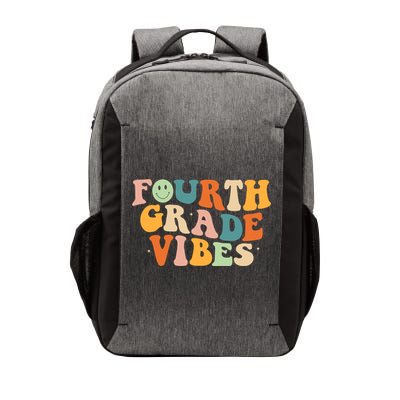 Fourth Grade Vibes 4Th Grade Groovy Retro 1St Day Of School Gift Vector Backpack