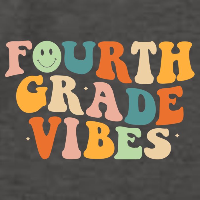 Fourth Grade Vibes 4Th Grade Groovy Retro 1St Day Of School Gift Vector Backpack